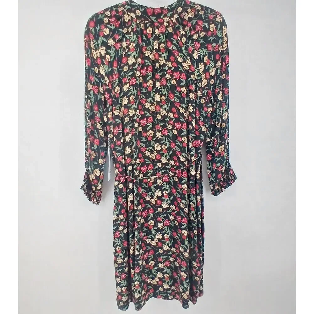 NWT Draper James Floral Knee Length Dress Womens SM Cottage Prairie Romantic - Picture 6 of 9